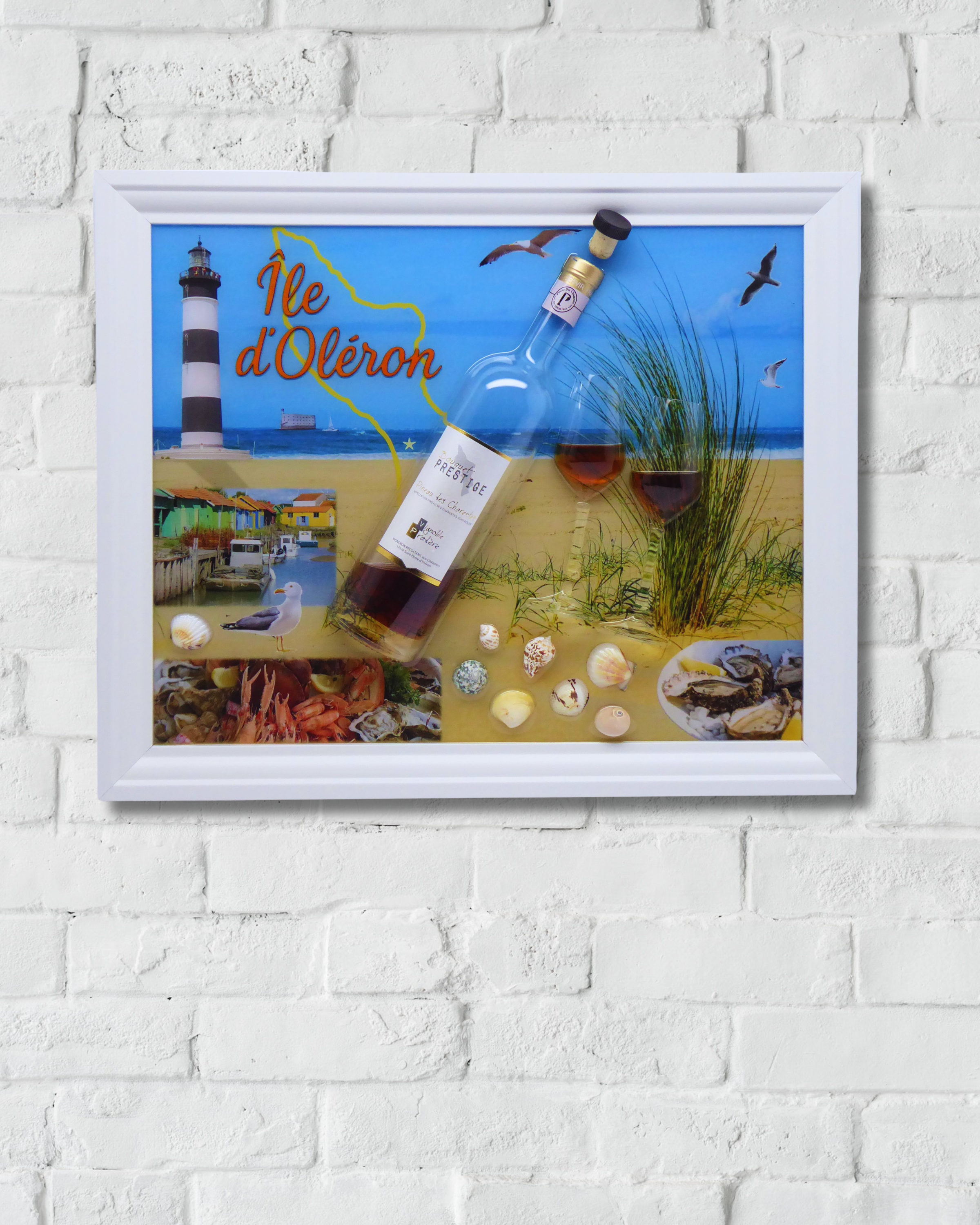 Unikat mit Muscheln und maritimen Details als Erinnerung an die Küste